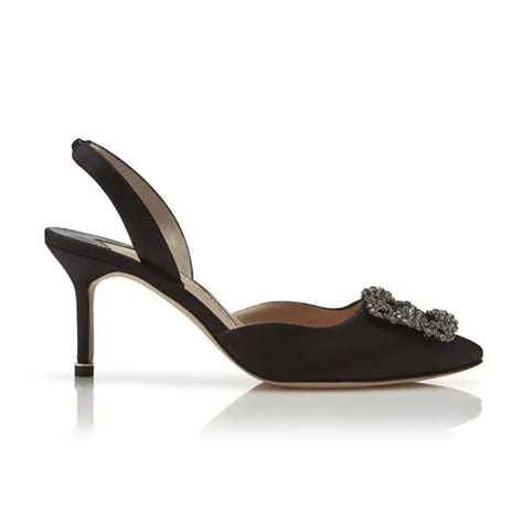 manolo satin buckles